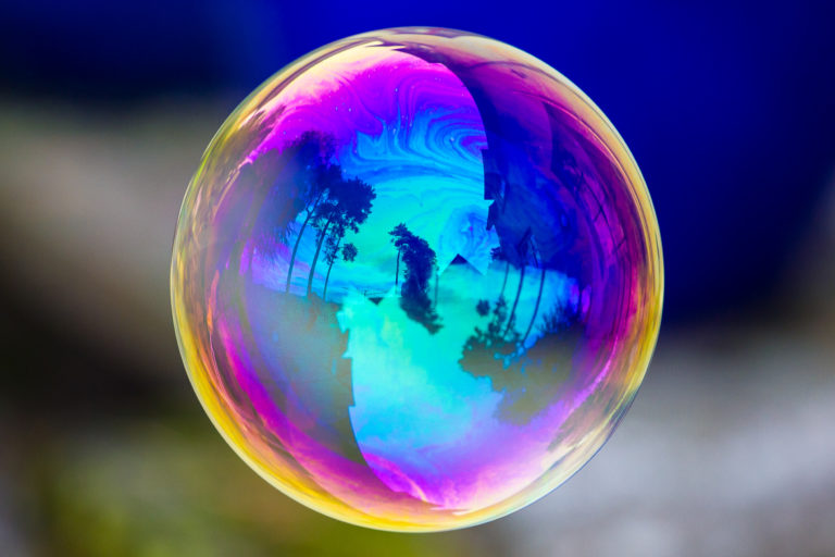 the world in a bubble