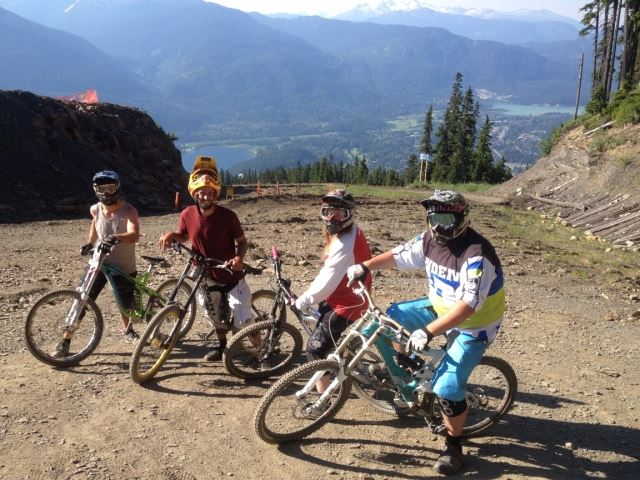 Paul Stewart and friends Whistler Bike park