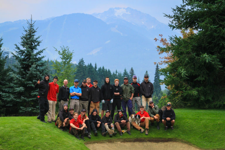 Nicklaus North maintenance crew  summer 2014 whistler mountain